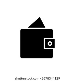 Wallet-Icon-Vektor für Web- und Mobile-App. Geldbörse und Symbol