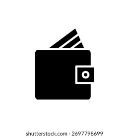Ícone de carteira vetor para aplicação Web e móvel. símbolo e sinal de carteira