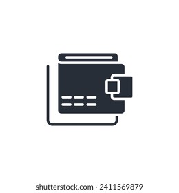 Wallet icon. vector.Editable stroke.linear style sign for use web design,logo.Symbol illustration.