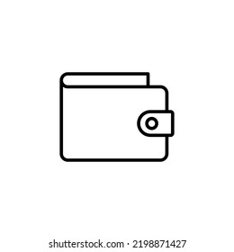 Icono de cartera para la aplicación web y móvil. símbolo y signo de cartera