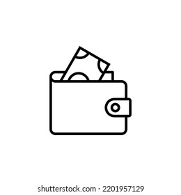 Wallet icon for web and mobile app. wallet sign and symbol