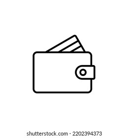 Wallet icon for web and mobile app. wallet sign and symbol