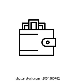 wallet icon for your design element