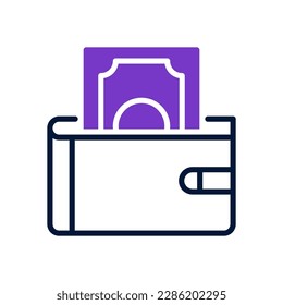 wallet icon for your website design, logo, app, UI.