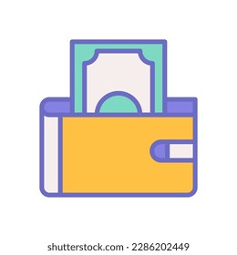 wallet icon for your website design, logo, app, UI.