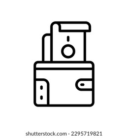 icono de cartera para tu sitio web, móvil, presentación y diseño de logotipo.