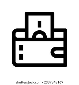 icono de cartera para tu sitio web, móvil, presentación y diseño de logotipo.