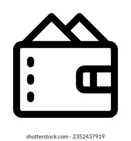 wallet icon for your website, mobile, presentation, and logo design.