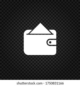 Wallet icon.Purse sign.Cash symbol.Vector illustration