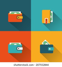 Wallet icons