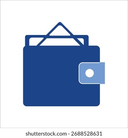 Iconos de la cartera. Vector de color simple