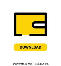 Wallet Icons in Yellow Field Style for any Purposes.Perfect for website mobile app presentation and any other projects. Suitable for any user interface and user experience