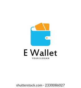Illustration Design für digitale Brieftaschen mit einfachem Konzept. Digital Wallet Vektorsymbol.