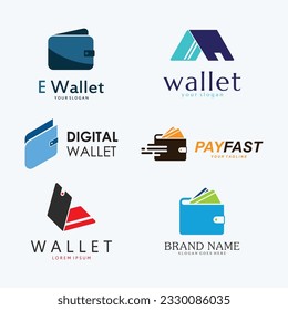 Wallet Illustration Design with Simple Concept. Digital Wallet Vector Icon.