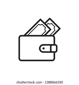 wallet illustration icon logo template