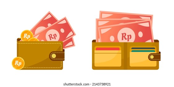 Wallet With Indonesian Rupiah Money