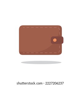 Wallet isolated on white background. Vector illustration
