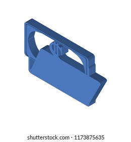 Wallet isometric left top view 3D icon