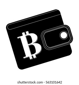 wallet letter B as emblem bank related icons image vector illustration design 