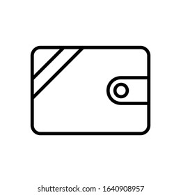 wallet line art vector icon - ui icon vector