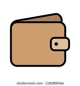 Wallet line filled icon