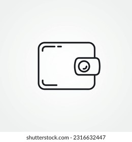 Wallet line icon, Wallet line icon