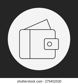 wallet line icon