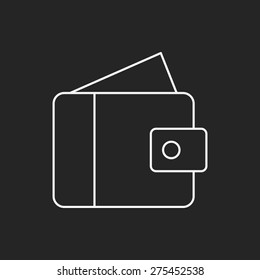 wallet line icon