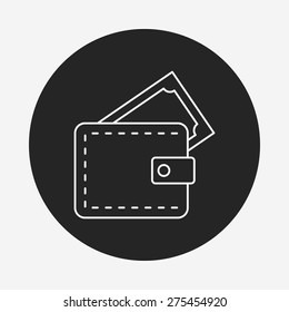wallet line icon