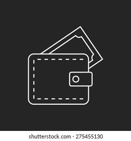 wallet line icon