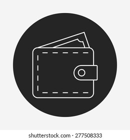 wallet line icon