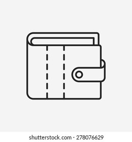 wallet line icon