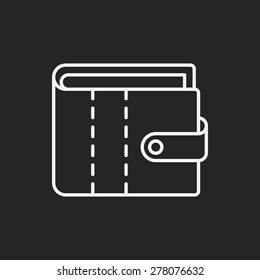 wallet line icon