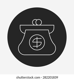 wallet line icon