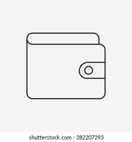 wallet line icon