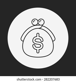 wallet line icon