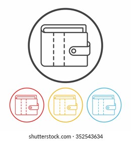 wallet line icon