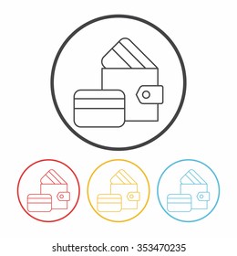 wallet line icon