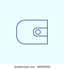 Wallet Line icon. Eps-10.