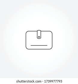 Wallet line icon. Wallet isolated line icon