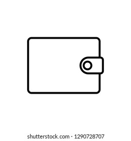 Wallet Line Icon, logo on white background
