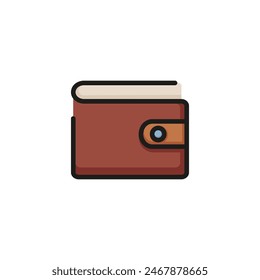 Wallet line icon. Purse, money, payment. Finance concept. Can be used for topics like business, earning, banking