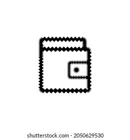 Wallet line icon. Simple style online shopping big sale poster background symbol. Add card button. Logo design element. T-shirt printing. Vector for sticker.