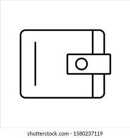 Wallet line icon vector illustration