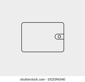 wallet line icon vector illustration design