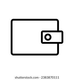 Wallet line icon vector in trendy sign