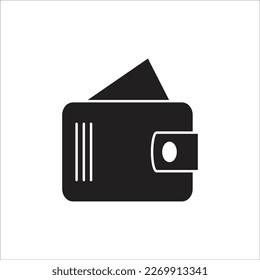 icono de nueva línea de cartera vectorial