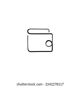 Wallet Line Style Icon Design
