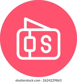 Wallet Line vector Icon Design