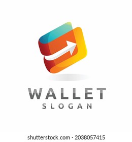 wallet logo with arrow element